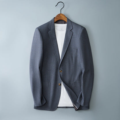 Plaid Leisure Suit Youth Coat Benxi Price Control