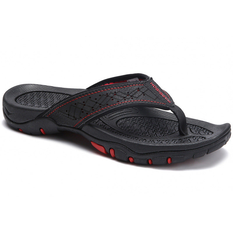 Men's Flip Flops Summer New Comfort Wear-resistant Home Single Strap Slides Outdoor Leisure All-match Flip-flops Men