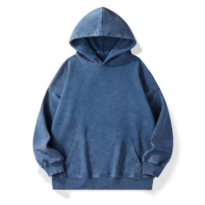 Combed Velvet Cotton Hooded Sweater