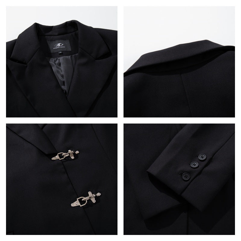 Casual Blazer With A Snap-button Closure
