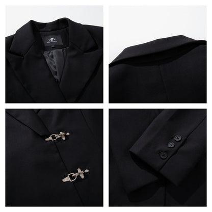 Casual Blazer With A Snap-button Closure