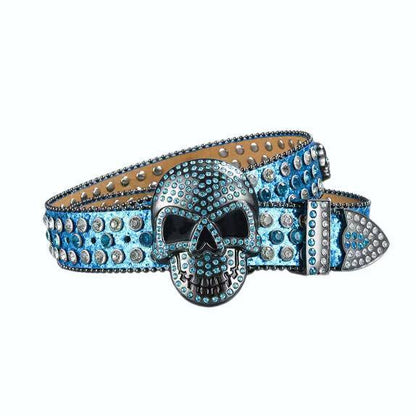 Halloween Subculture Skull Hip Hop Decoration Belt