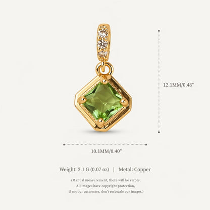 December Zircon Heart-shaped Pendant