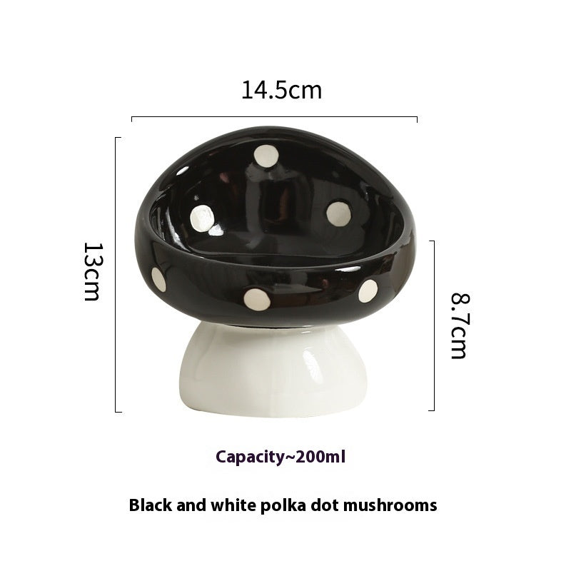 Cat Bowl Ceramic Oblique Mouth Protection Cervical Spine Drinking Bowl Grain