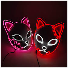 Luminous Line LED Cat Face Mask