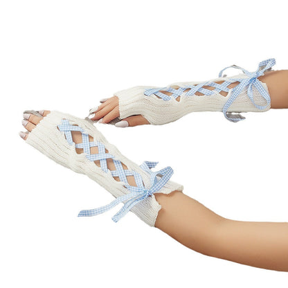 Winter With Strap Warm Gloves For Women