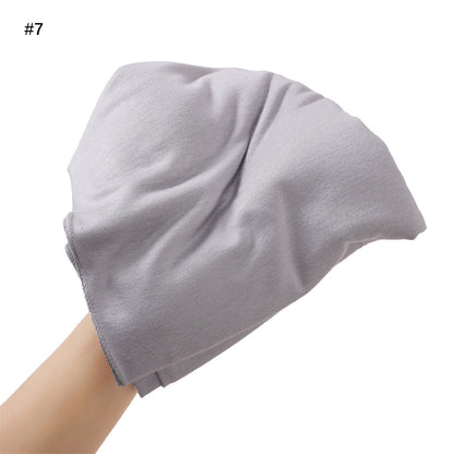 Solid-color Large-size Modal Sweatband Single-color Mercerized Cotton Turban Headscarf