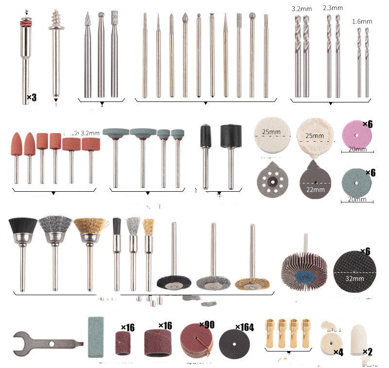 Electric Grinder Accessories Set – Cutting Tools & Sanding Rings