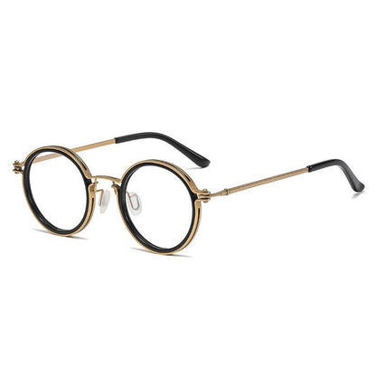 Vintage Round Frame Reading Glasses Anti Blue Light