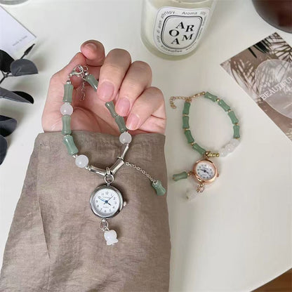 Chinese-style Bamboo Knot Bracelet Quartz Ladies Watch