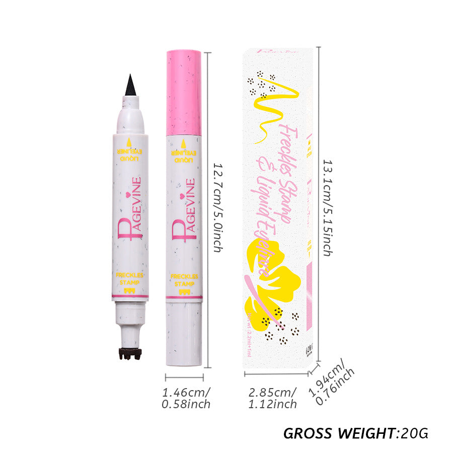 Women's Double-headed Fleck Removal Pen Liquid Eyeliner