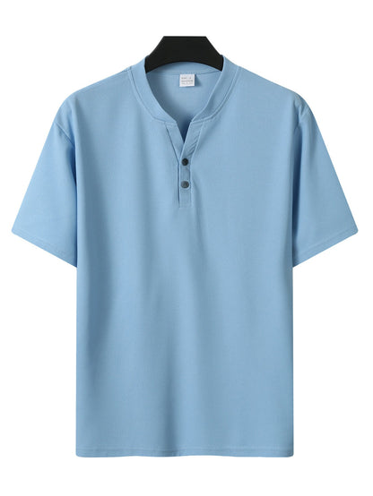 Summer Fashion Men's V-neck Short Sleeve Coat