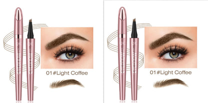 Waterproof And Smooth Not Smudge Four-fork Liquid Eyebrow Pencil