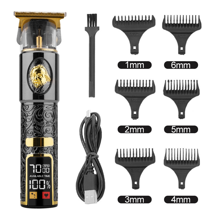 Hair Clipper Electric Electrical Hair Cutter Retro Oil Head Engraving