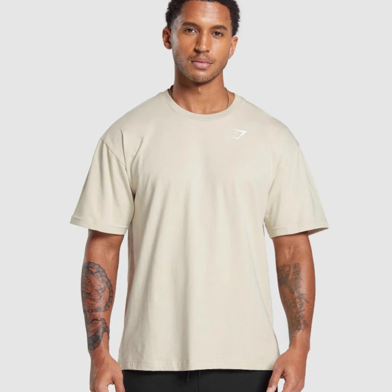 Men's Running Fitness T-Shirt Casual Breathable Loose-Fitting Top