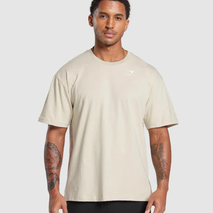 Men's Running Fitness T-Shirt Casual Breathable Loose-Fitting Top