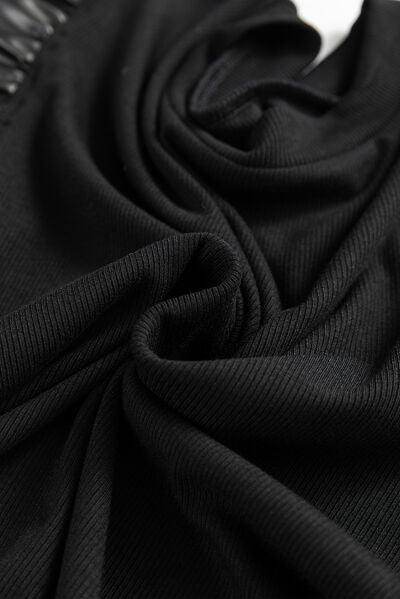 Ruffled Round Neck Cap Sleeve Blouse for Women Stylish Wear