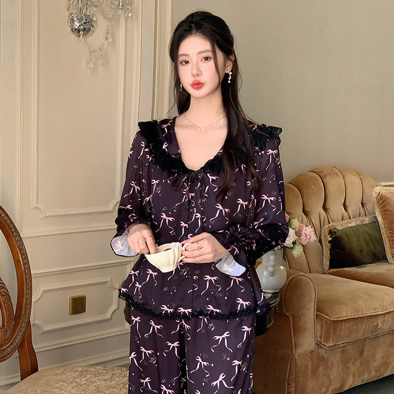 Sweet Princess-Style Autumn Pajamas And Loungewear For Women
