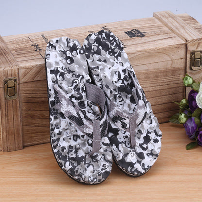 Flip-flops Spiral Pattern Beach Shoes EVA Non-slip Slippers