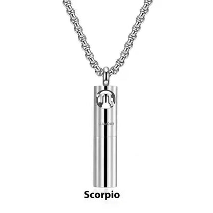 Stainless Steel Constellation Perfume Necklace