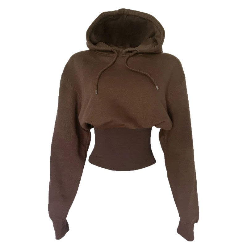 Retro Hooded Pullover Sweatshirt Top