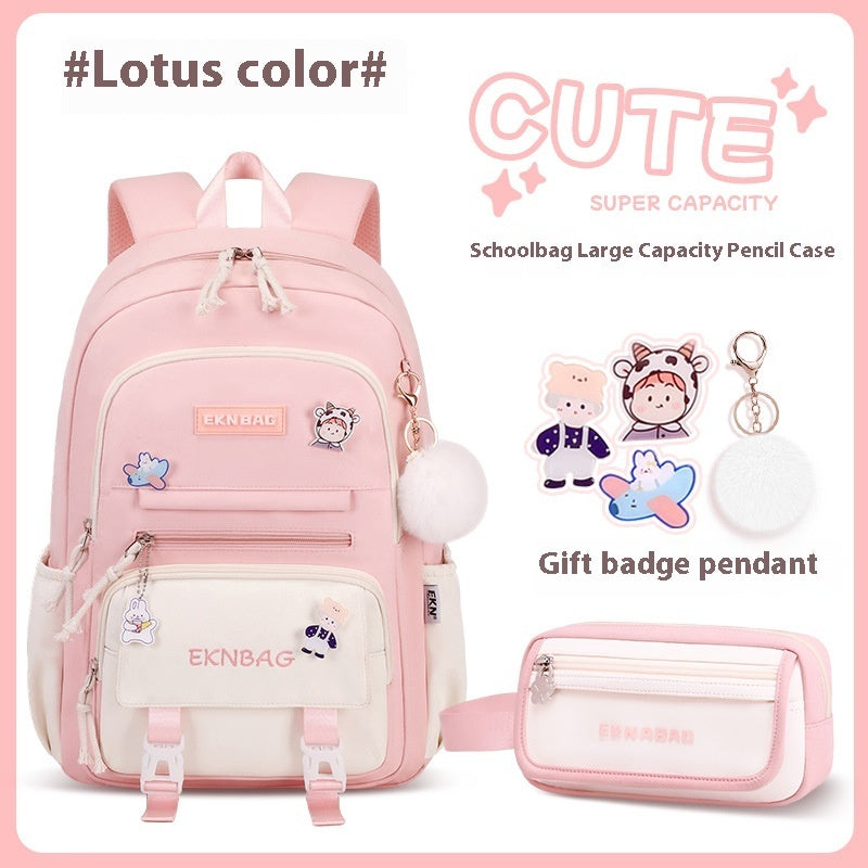 Student Children Schoolbag Girls Waterproof Backpack