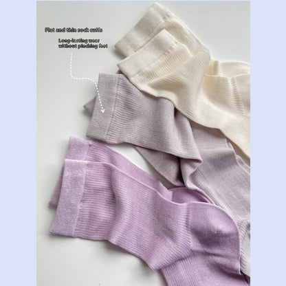 Protein Cool Feeling Tube Socks Thin And Soft Comfortable Socks For Women