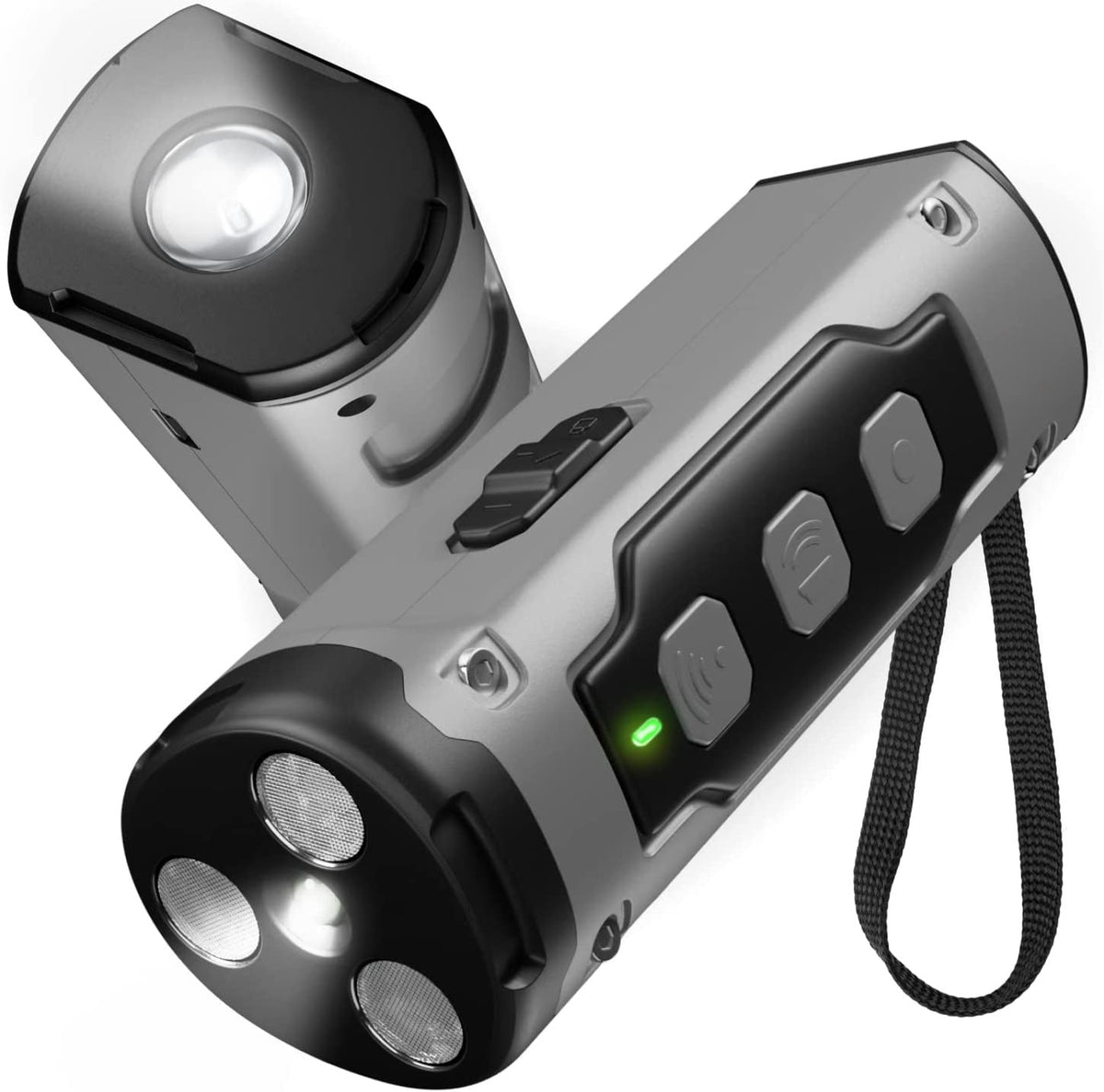 Dog Drive Ultrasonic Three-head Bark Plug Torch Dog Drive Artifact Anti Dog Bark Deterrent Device With LED Flashlight