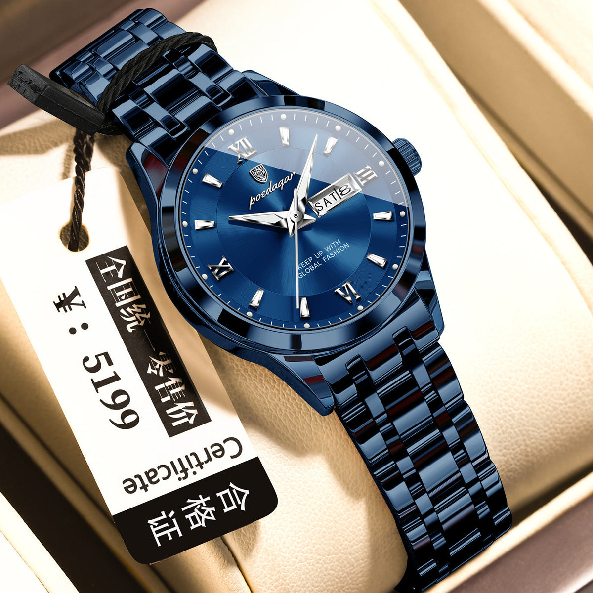 Waterproof Womens Watch Luminous Business Quartz