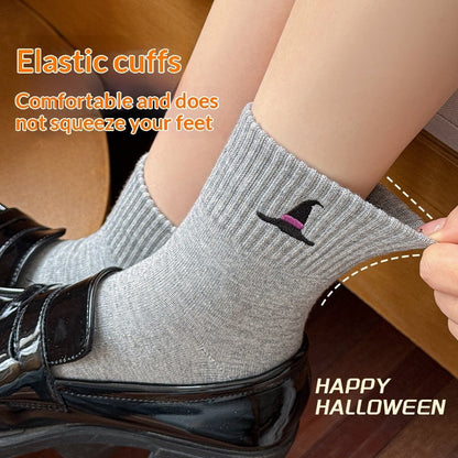 Skull Crew Socks Breathable Warm Cotton Blend
