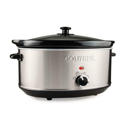 Courant 7.0 Quart Oval Stainless Steel Slow Cooker