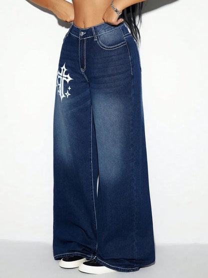 Cross Wide Leg Jeans