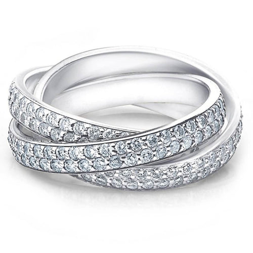 Crystal Rolling Eternity Ring