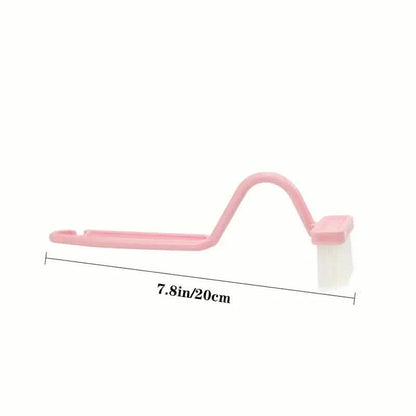 Curved Handle Function Cleaning Toilet Gap Brush