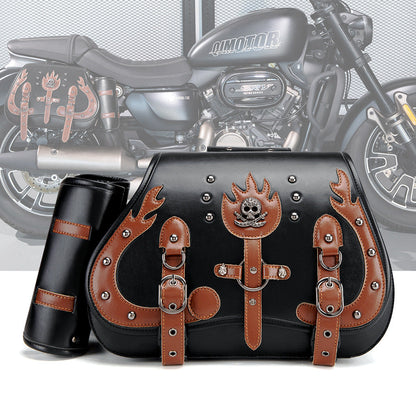 European And American Punk Motorcycle Side Bags