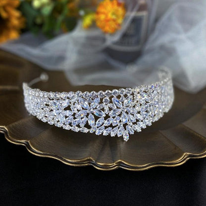 Luxury New Queen's Zircon Crown Jewelry