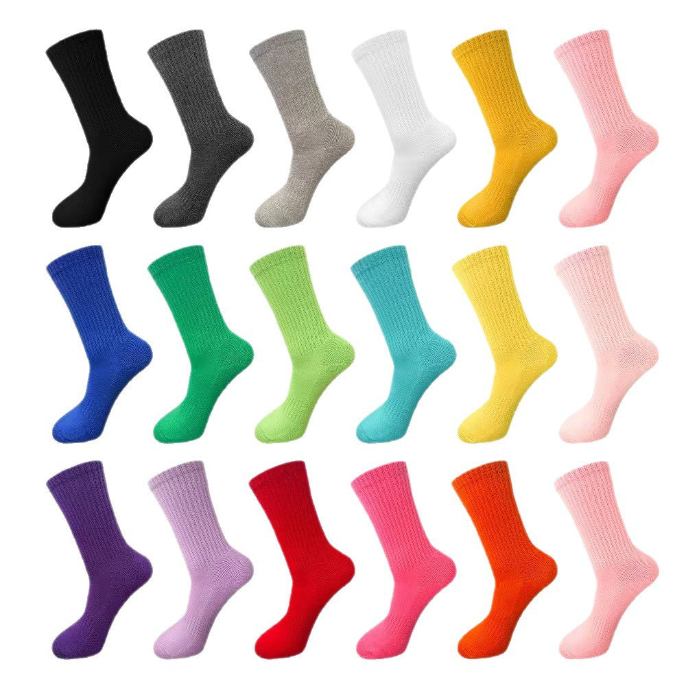 Breathable Athletic Crew Socks For Jogging Hiking Gym Training