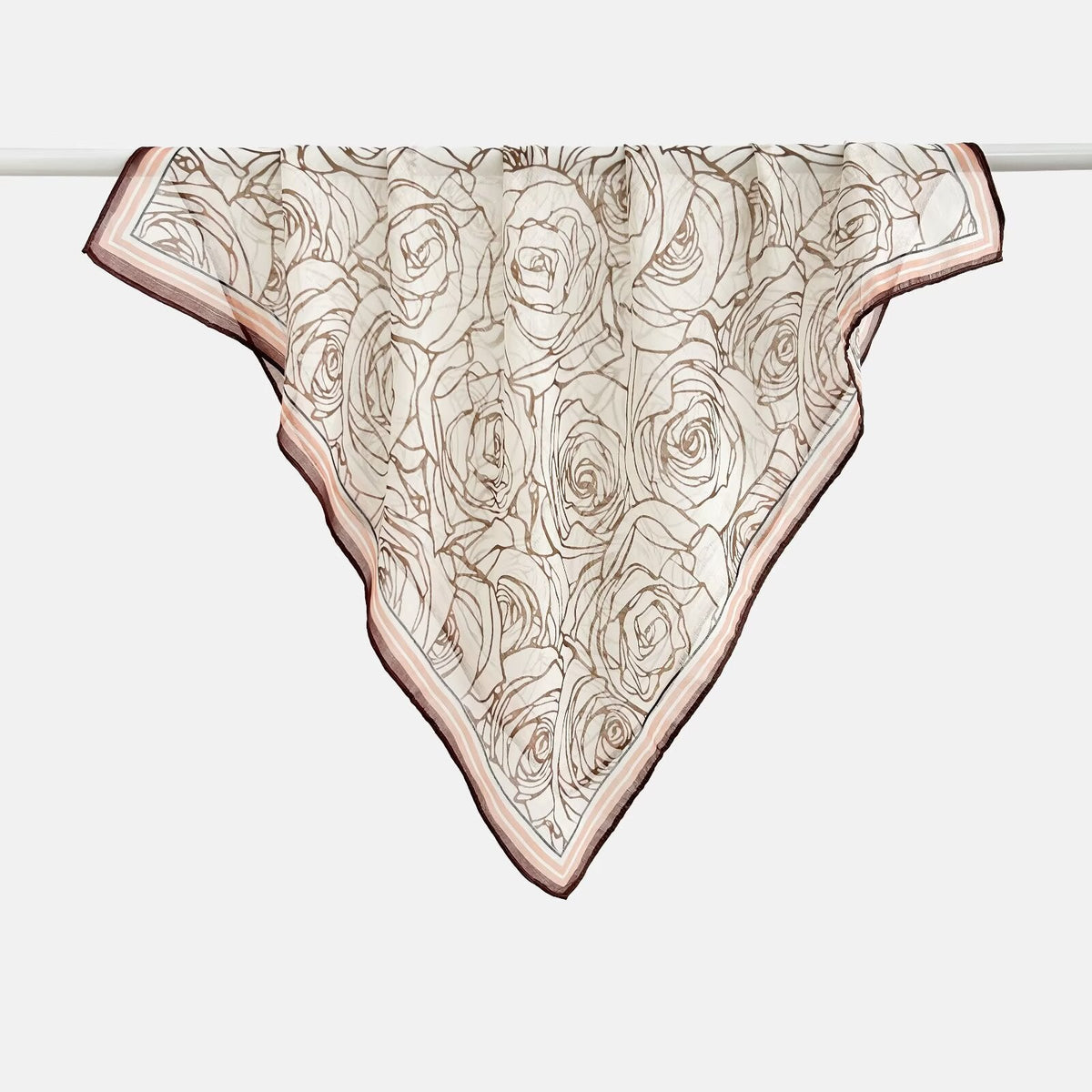 Versatile Printed Thin Square Scarf