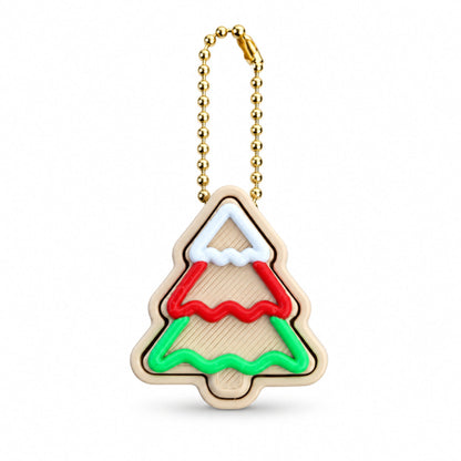 Christmas Desktop Decoration Christmas Tree Gingerbread Hot Cocoa Keychain 3D-Printed Pendant