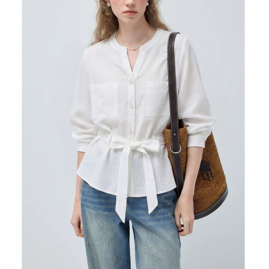 New Stylish Womens Lyocell Blouseshirt