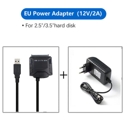 USB To SATA Hard Drive Plug-and-play Cable Supports All Hard Drives