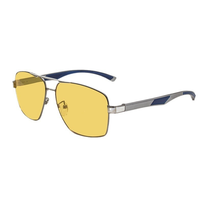 Aluminum-magnesium Polarized Sunglasses Fashionable Night-vision Photochromic Eyewear