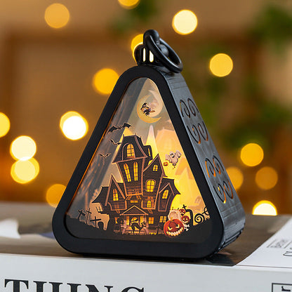 Halloween Decorations Portable Pumpkin Lamp Layout Props