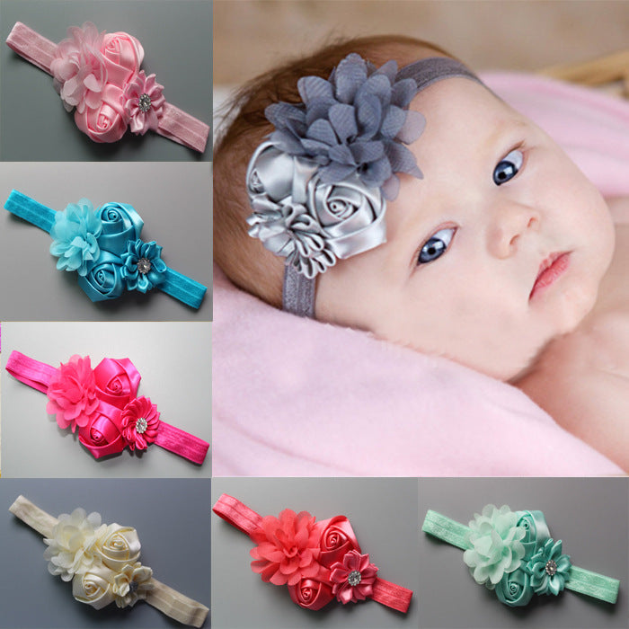 Children's Chiffon Rose Elastic Hair Band