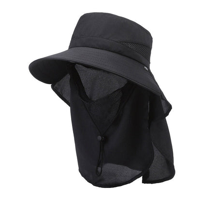 Hat Men's Sun-shade Fisherman Hat Big Brim Sun-proof Fishing Hat