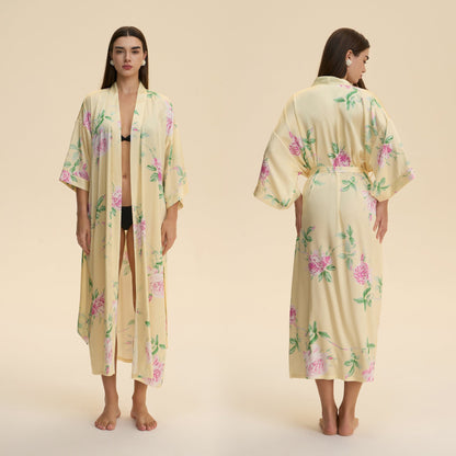 New Satin Plus Size Pajamas For Women Lightweight Loungewear Robe