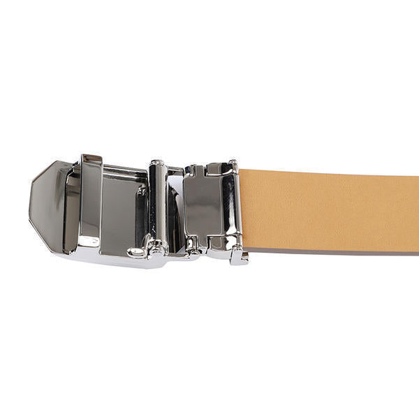 Korean Style Automatic Buckle Cowhide Belt