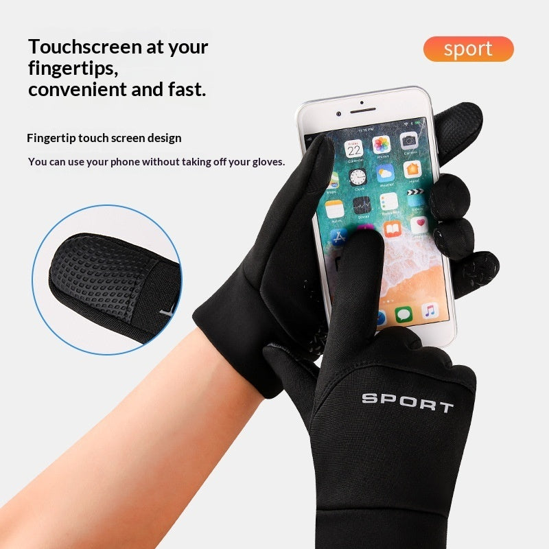 Mens Warm Outdoor Cycling Gloves