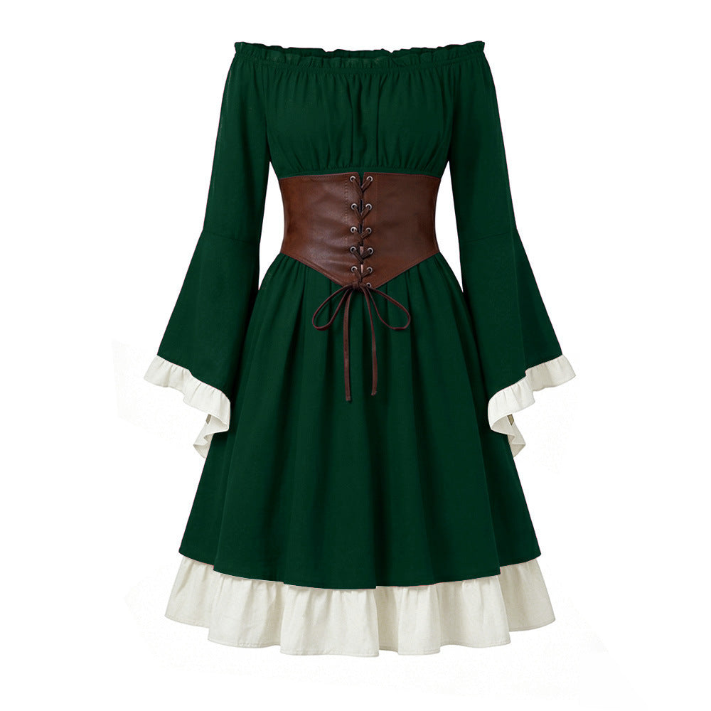 Halloween Costume Binding Corset Medieval Dress