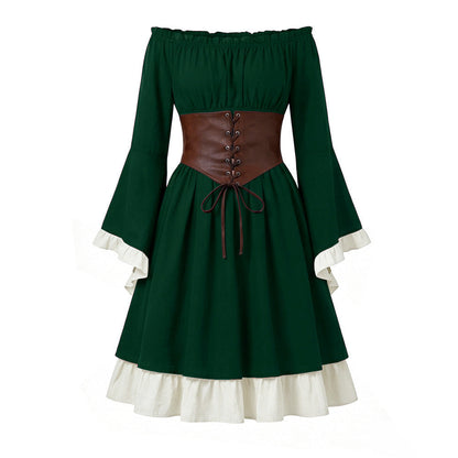 Halloween Costume Binding Corset Medieval Dress